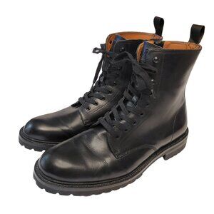 Steve Madden "Kombat" Leather Lace Up Combat Boots